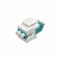 Модуль коммутационный типа Keystone 2LC/UPC MM 50/125, цвет белый