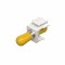 Модуль коммутационный типа Keystone ST/UPC SM 9/125, цвет белый