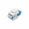 Модуль коммутационный типа Keystone 2LC/UPC SM 9/125, цвет белый