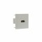 Вставка 45x45 мм c 1 модулем HDMI, без шторки, цвет белый глянец
